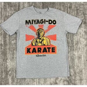Miyagi Do Shirt Mens Medium Gray The Karate Kid Cobra Kai Short Sleeve Casual